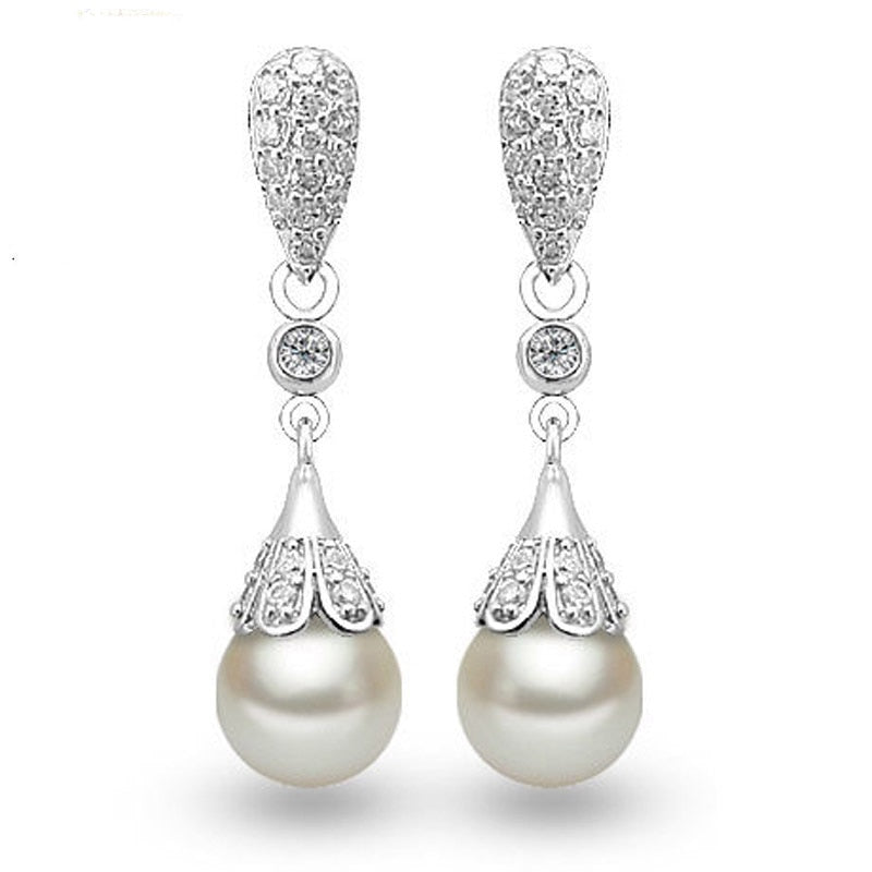 Long Pearl Earrings for Women - Korean Style Tassel Design